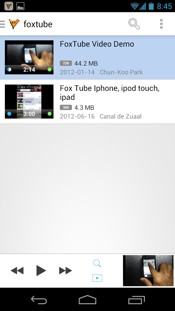FoxTube - YouTube Player Screen 1