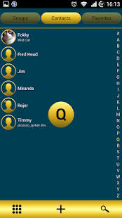exDialer B-Gold theme - screenshot thumbnail
