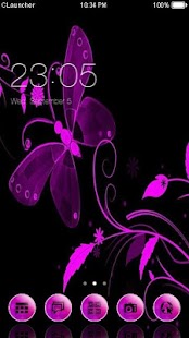 Fly Butterfly C Launcher Theme Screenshots 0