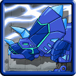 Dino Robot - Triceratops Blue Apk