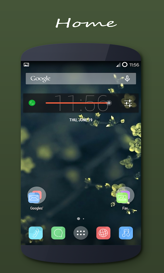 FlatVint CM11 Theme - screenshot