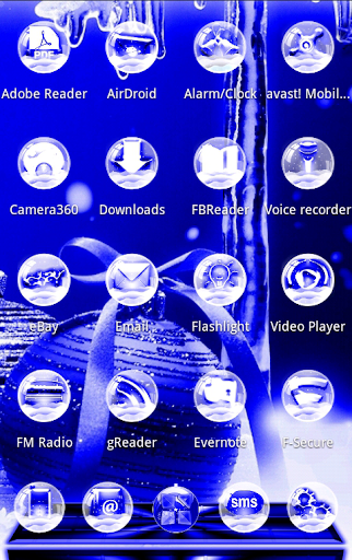 NEXT LAUNCHER 3D BlueNY THEME