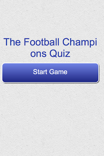 The Football Champions Quiz