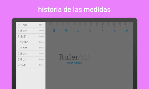 Regla (Ruler App) Screen 3