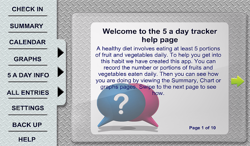 5 a Day Tracker Tablet Edition