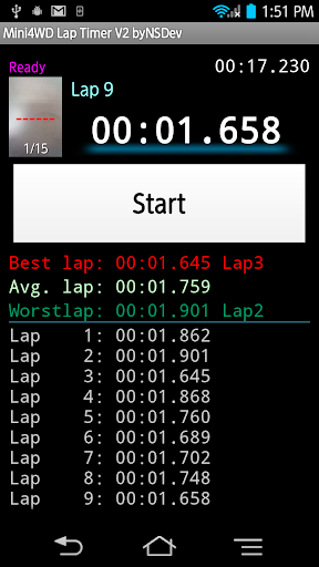 Mini4WD Lap Timer V2 byNSDev 1.2.3 Windows u7528 3