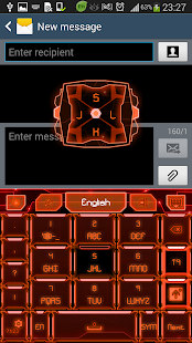 How to install GO Keyboard Orange Tech Theme Varies with device mod apk for android
