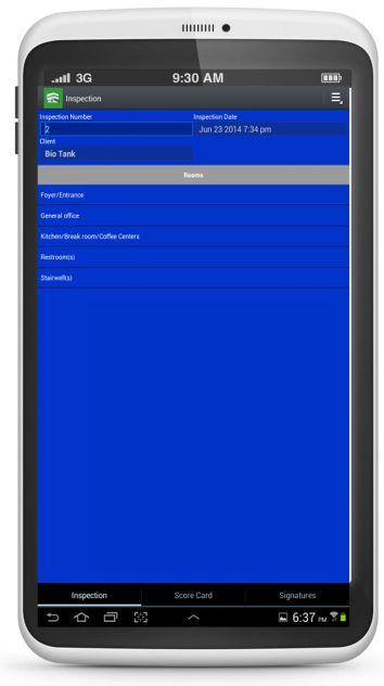 InspectaClean Screen 2