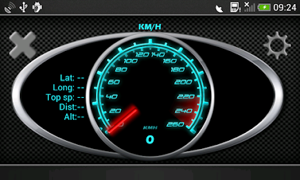 GPS Speedometer in kph and mph poster 2