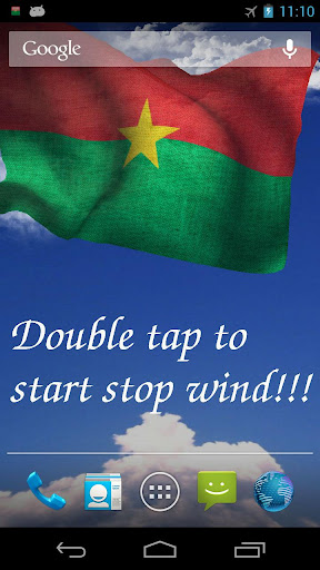 3D Burkina Faso Flag LWP