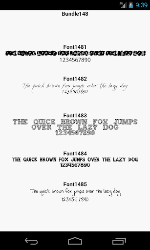 Fonts for FlipFont 148