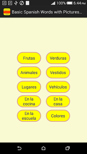 Basic Spanish Words Quiz