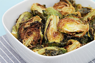 Flash-fried Brussels sprouts with garlic and lime