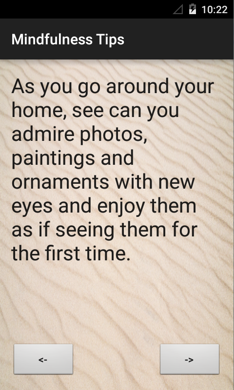 Mindfulness Tips &amp; Quotes Screen 2