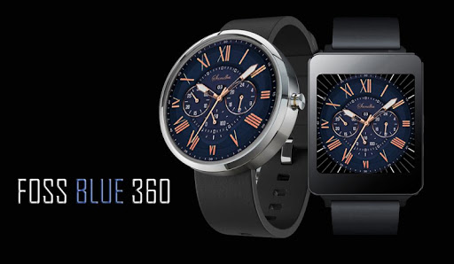 Foss Blue WatchFace - Moto 360