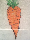 Carrot on the wall