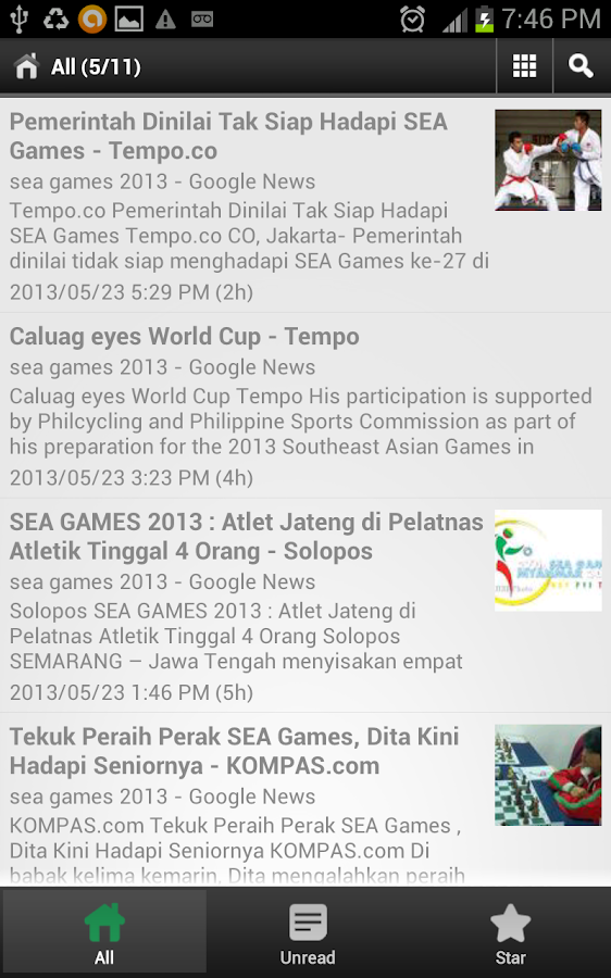 SEA Games News Score Updates - screenshot