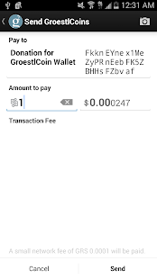 Groestlcoin Wallet (beta) Screenshots 2