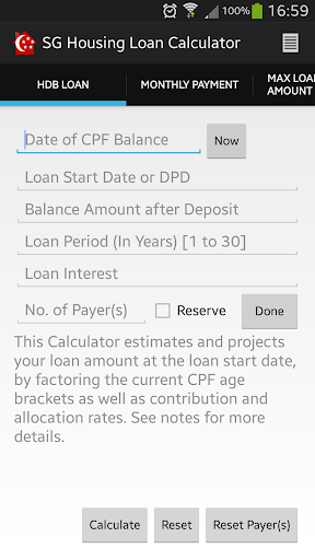 SG Housing Loan Calculator SE