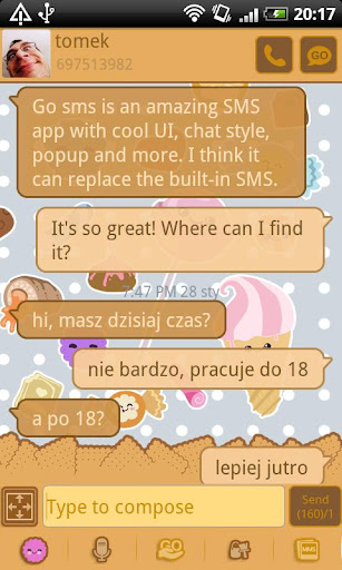 GO SMS Pro Candy Theme