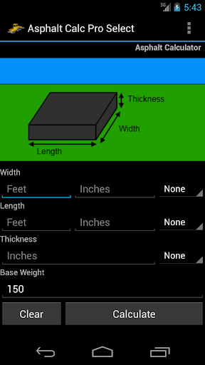 Asphalt Calc Pro Select