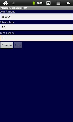 Mortgage Calculator FRM