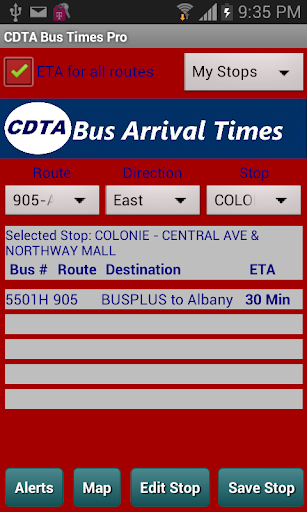 Bus Times Pro - CDTA Albany