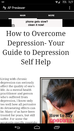 Guide to Depression Self Help