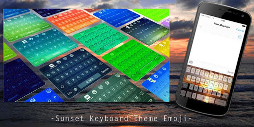 Sunset Keyboard Theme Emoji