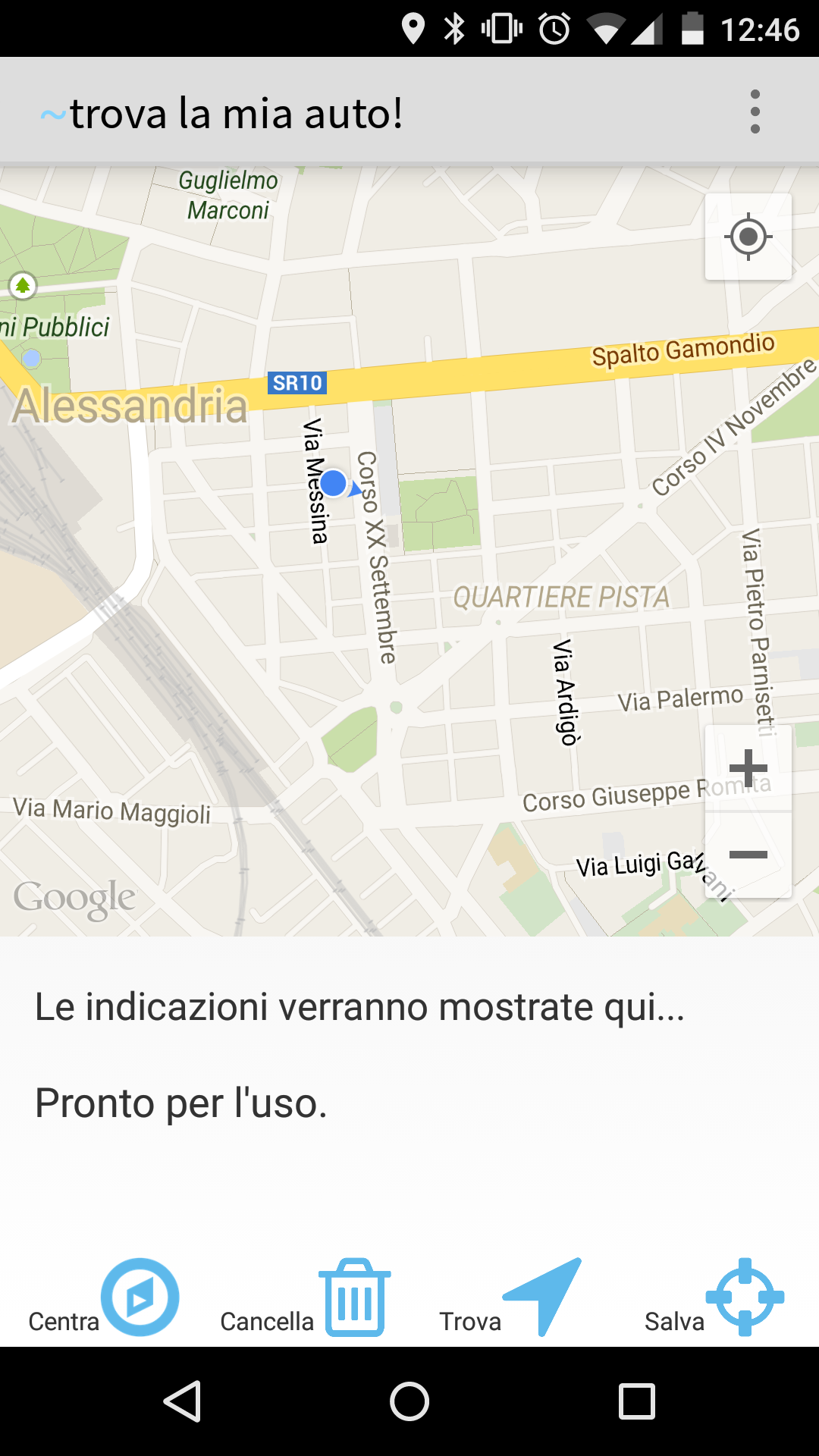 Android application Back to my car PRO!! screenshort
