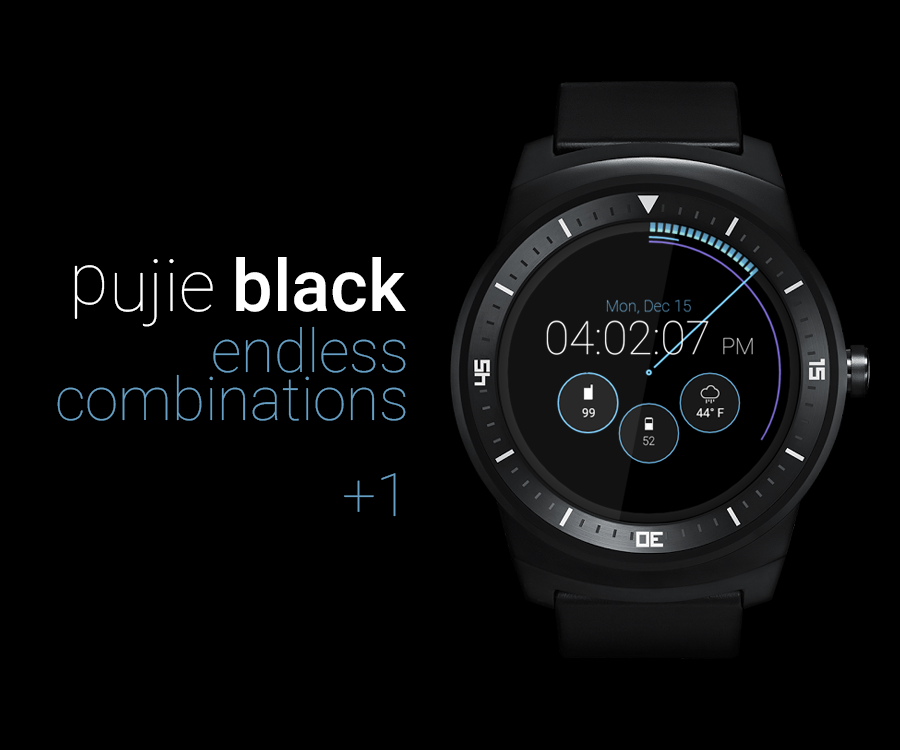 Pujie Black Watch Face Android Apps on Google Play