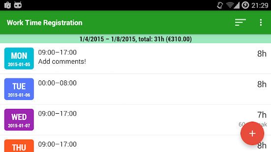 Work Time Registration(圖7)-速報App