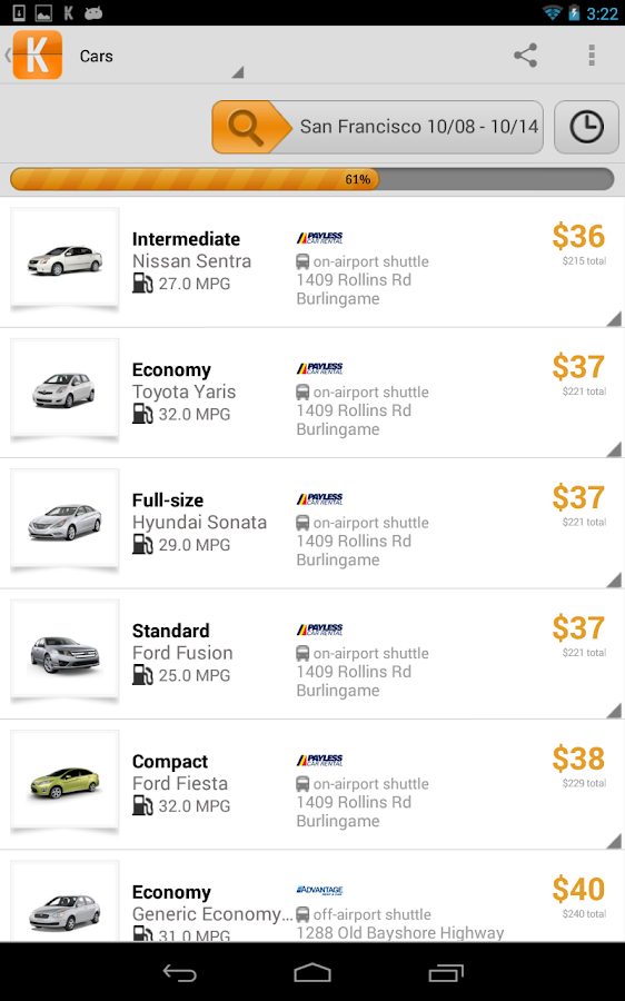 KAYAK Flights, Hotels & Cars screenshot