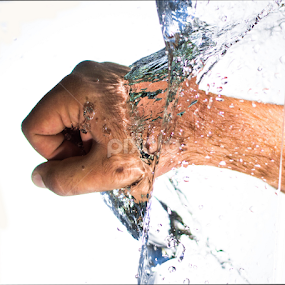 Water Punch by Naser Eid - Abstract Water Drops & Splashes