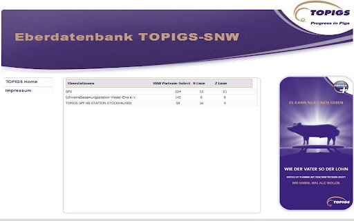 TOPIGS-SNW Eberdatenbank