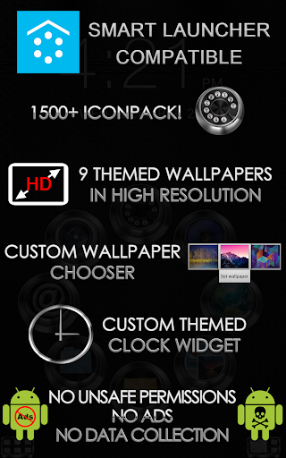 【免費個人化App】Smart Launcher Theme Platinum-APP點子