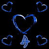 Hearts Blue Theme For Xperia