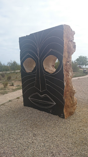 Escultura Mascara Aborigen