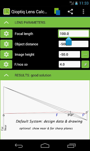 Qioptiq Lens Calculator