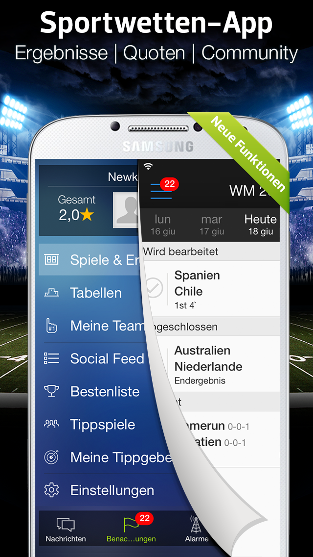 Android application Onside Sports: Scores, Live Odds & Bet Tracking screenshort