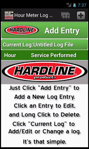 Hour Meter Log by Hardline