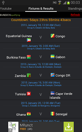 Africa Cup Live 2015