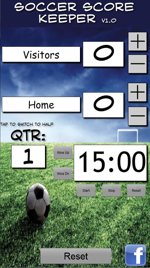 Soccer Scorekeeper Tablet Ed Screen 3