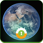 Blue Marble Wall & Lock  Icon