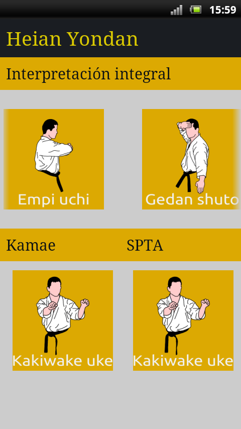 Android application Heian Yondan SBKI screenshort