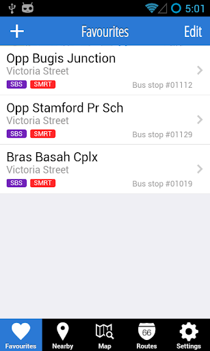 bus sg for Android