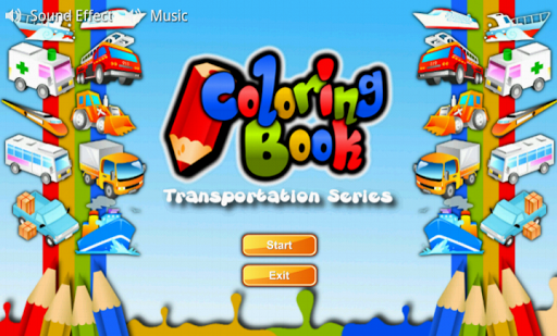 Coloring Book Transportation