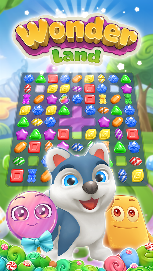 Android application Wonderland: match-3 game screenshort