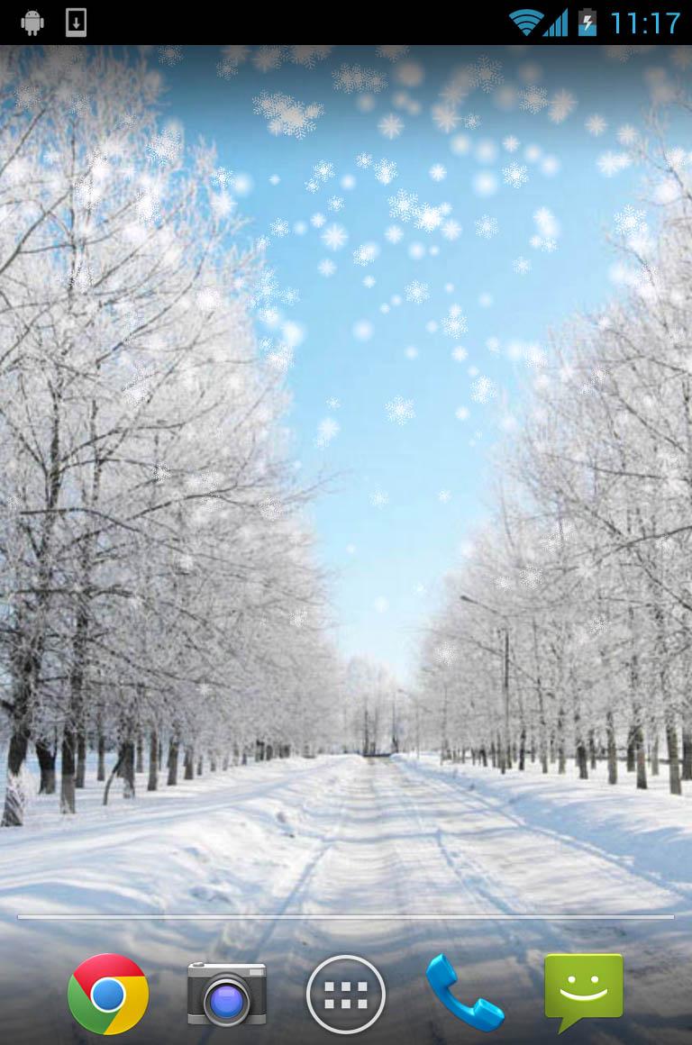 Winter Snow Live Wallpaper Screen 2