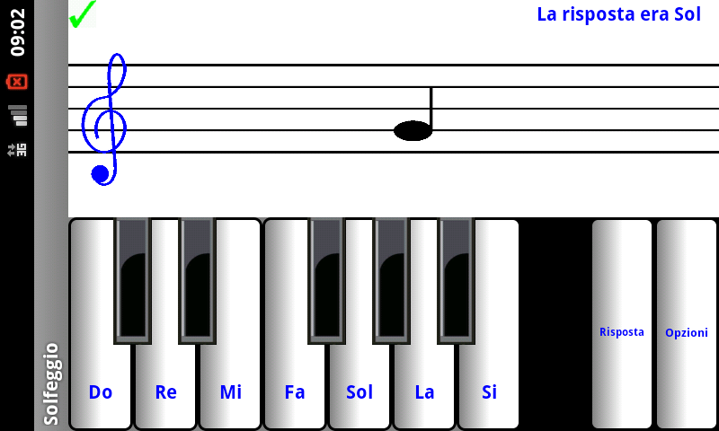 Android application (light) learn sight read music screenshort